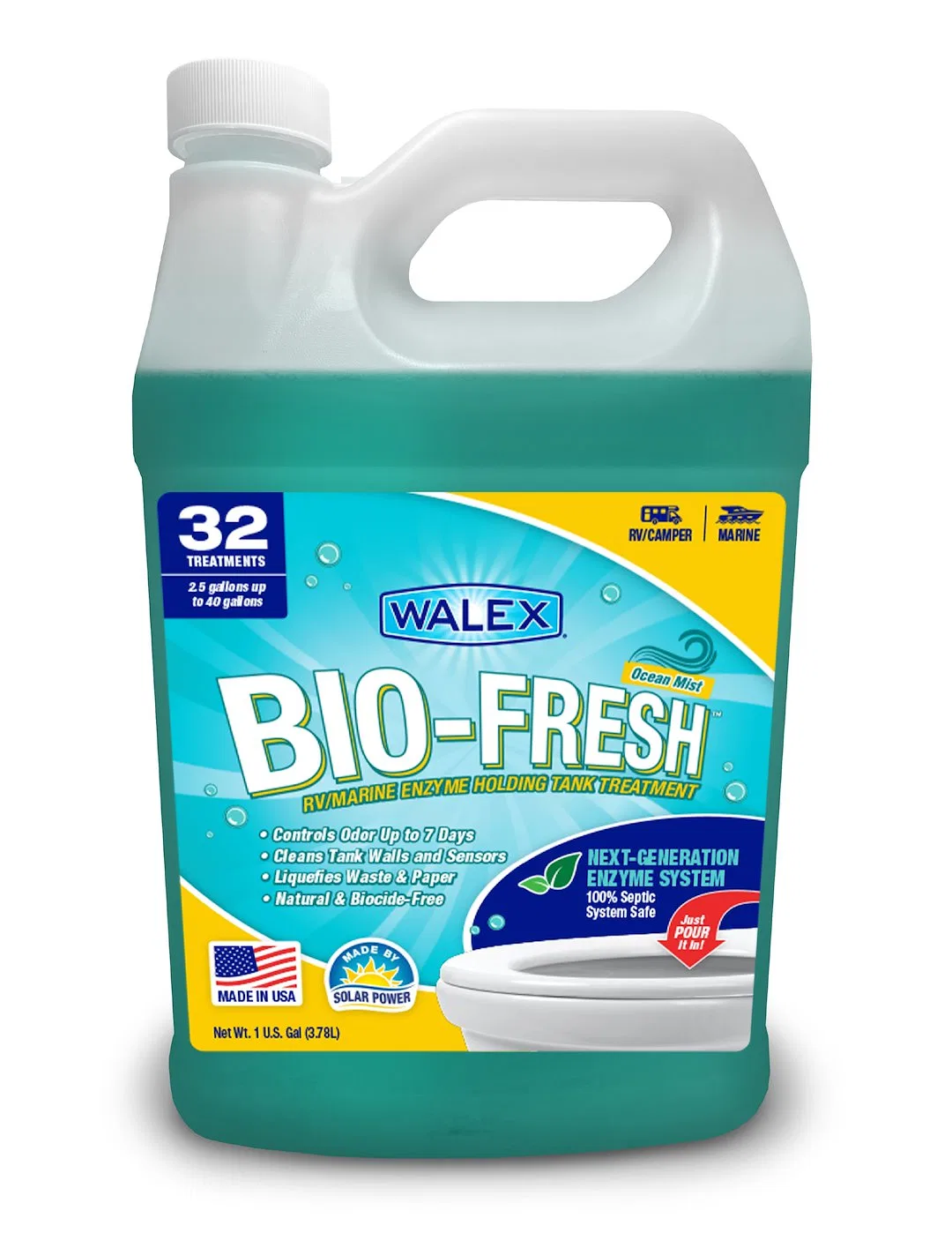 BIOFROM1G – WALEX Waste Holding Tank Treatment, Biological Treatment Used To Deodorize Black Water Holding Tank/ Brea...
